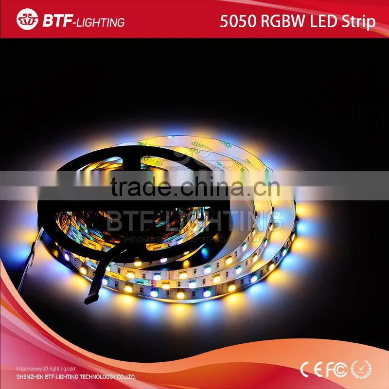 5m 60leds/m 5050 rgbw led strip RGB+Warm White strip Non-waterproof IP30 White PCB DC12V SMD 5050 Mixed color