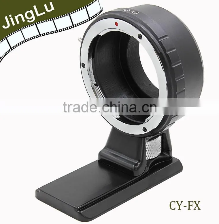 lens adapter ring with long tripod CY-FX for Contax lens to Fujifilm X-Pro1 camera body