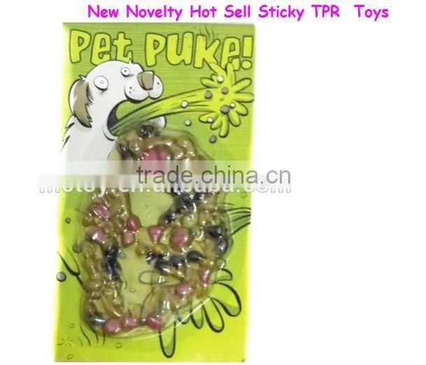 Fashional and scary pet puke toys ,Soft Rubber puke,