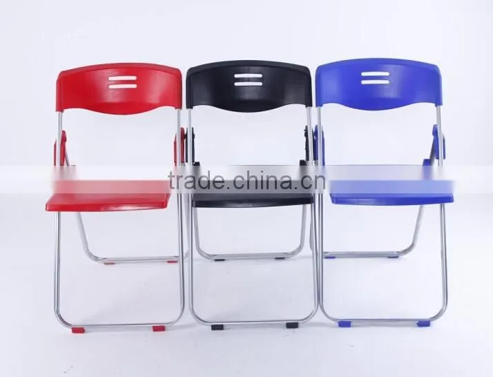 plastic seat foldable chair with Iron frame office chair and folding chairs furniture1074B