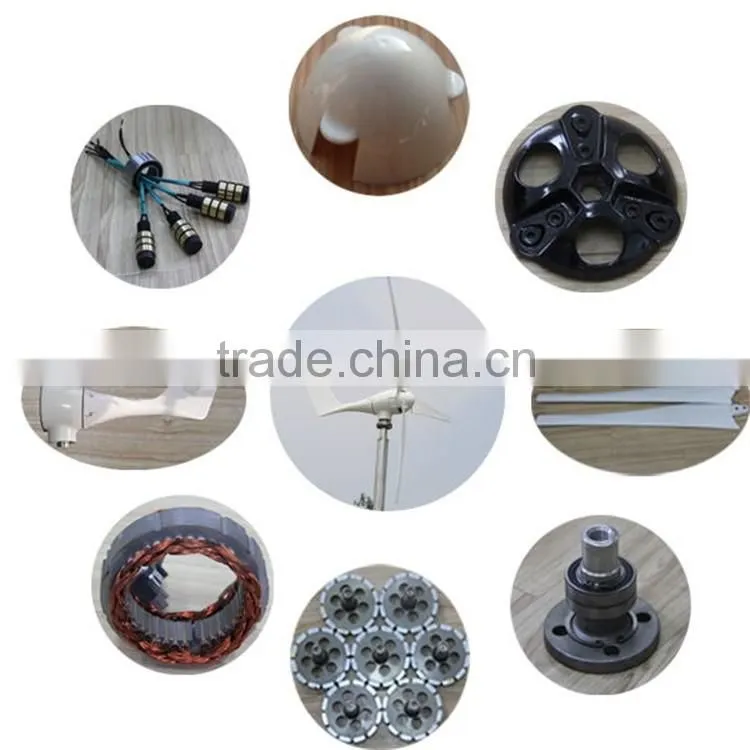 500w 12v 24v 48v small wind mill for home