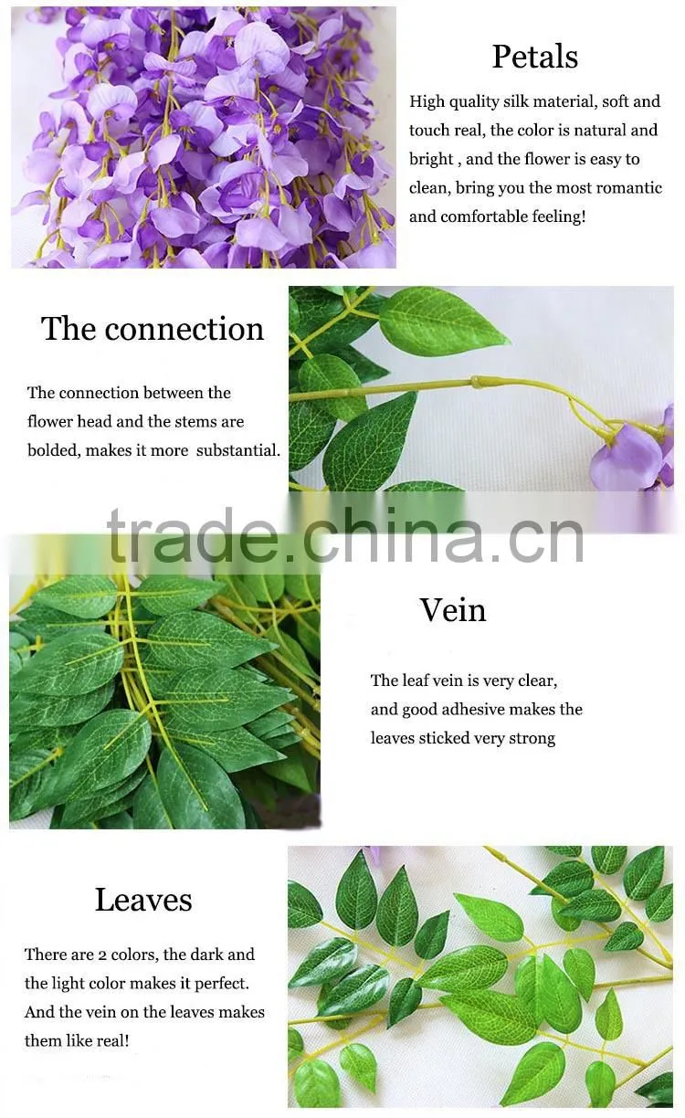 wisteria flower wholesale table centerpiece