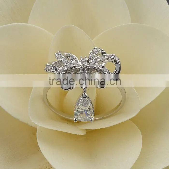 New Arrival Fashion Charm Ring Crystal Bird Ring