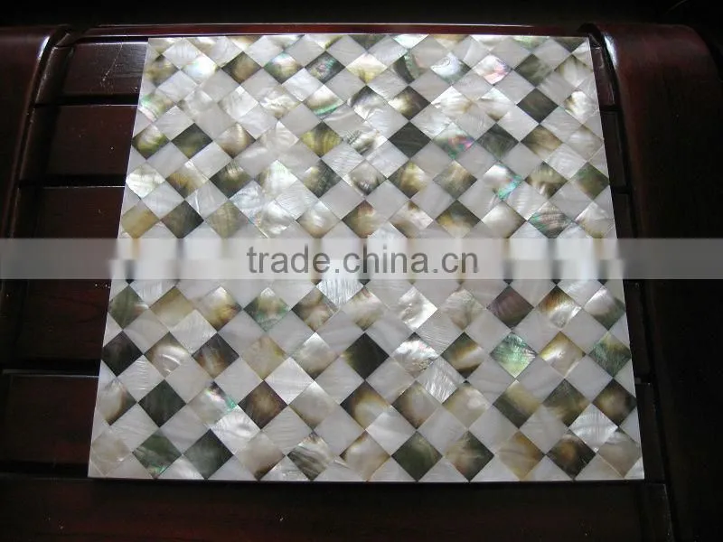 Grid shell mosaic tile mosaic pearl shell