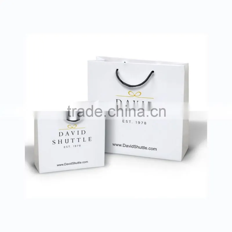 Coated art paper cloth shopping bag