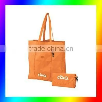 Nylon fabric folding shopping bag-HYGWD008
