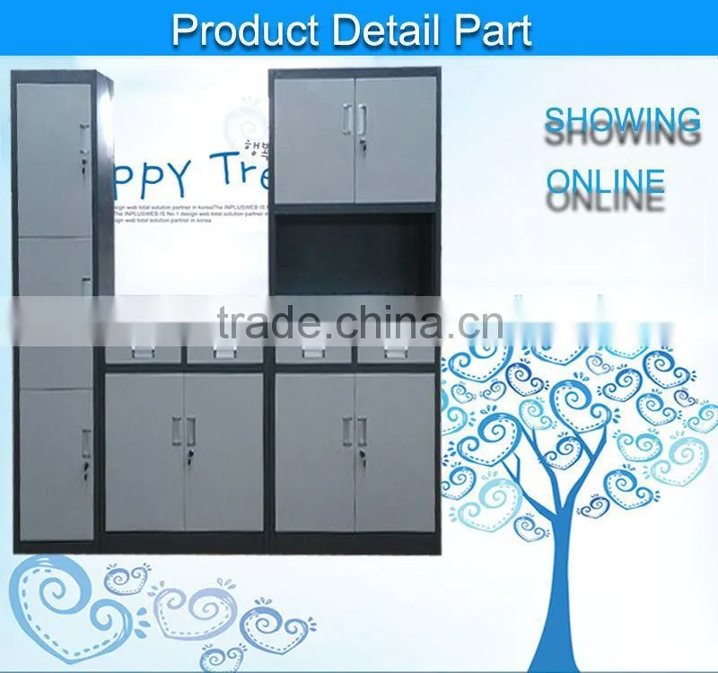 Colorful metal clothing wardrobe / closet cupboard / stainless steel locker