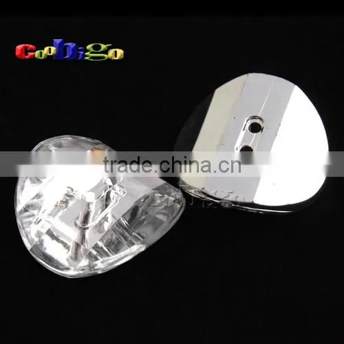 48L(30mm) Acrylic Sewing Rhinestone Arched Button For Apparel Accessories #FLN018-48L(06)