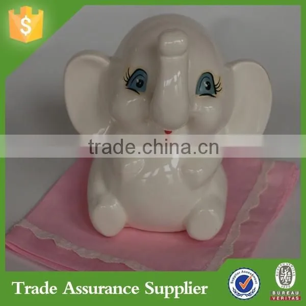 Cute Funny Customize Resin Baby Elephant Piggy Bank Home Decoration