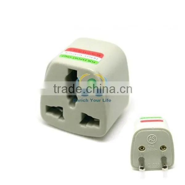 Freeshipping AU UK US to EU AC POWER PLUG ADAPTER TRAVEL CONVERTER OUTLET PLUG FOR wholesale & Dropshipping