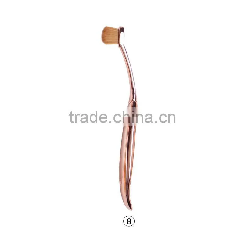 Unique mermaid design best oval multi-purpose makeup brush