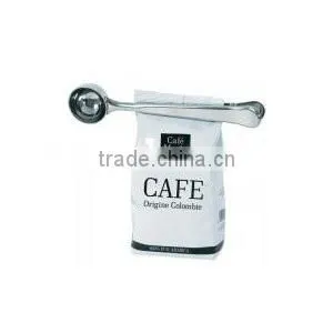 Stainless steel coffee spoon with clip