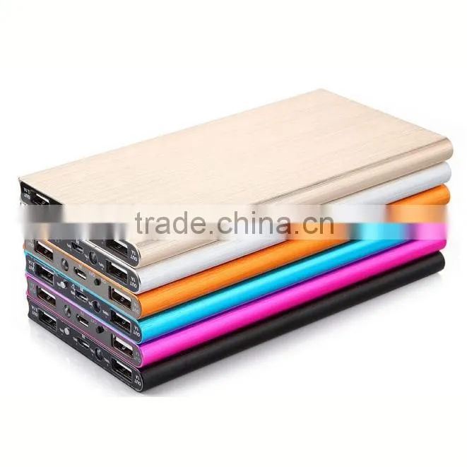 2015 unique design Dual USB Portable mobile power bank