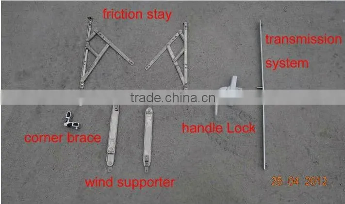 cheap price double glaze good quality aluminum tilt and turn side hung window Foshan wanjia factory price