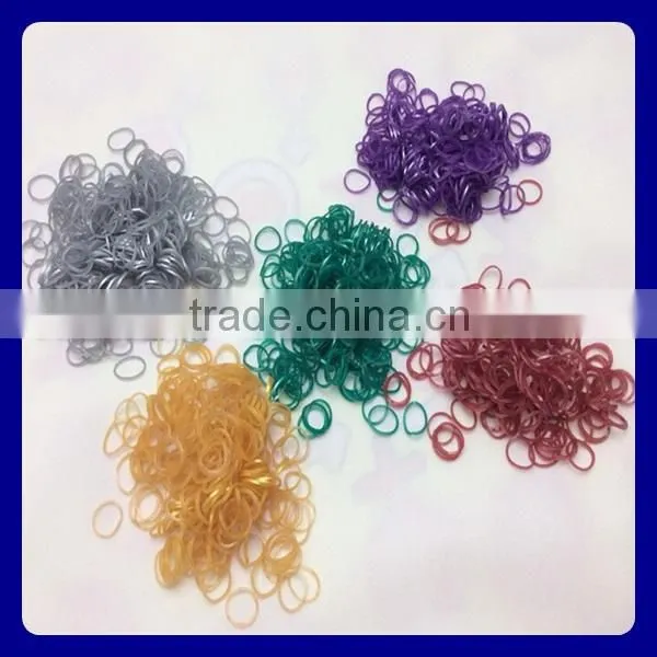 Wholease dropship wholesale loom band colorful silicone loom bands diy loom band kit candy toy