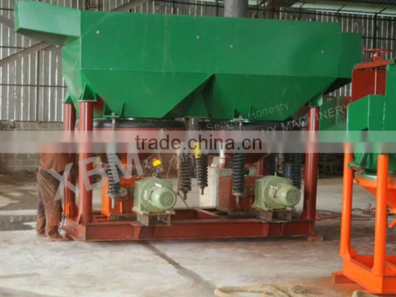 New design jigging machine used in the gold beneficiation plant
