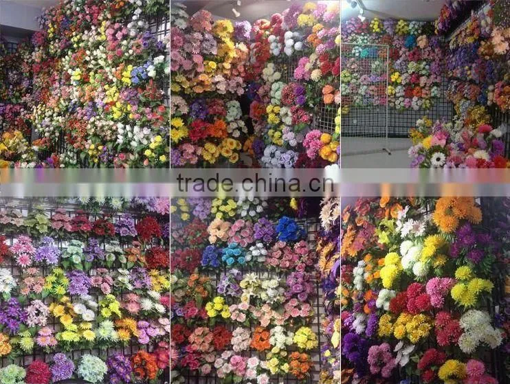 10 heads artificial begonia, 27 cm royal blue artificial flowers for home decor