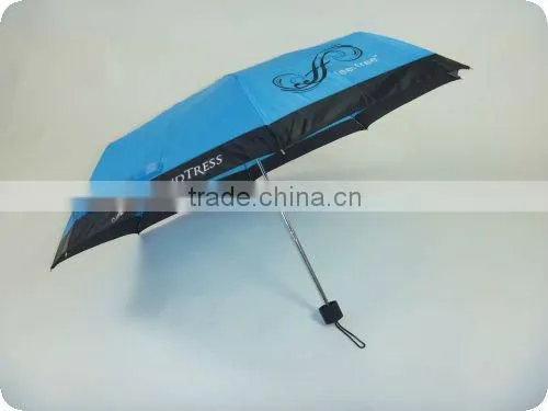 21'*8K,manual open 3 folded super mini umbrella