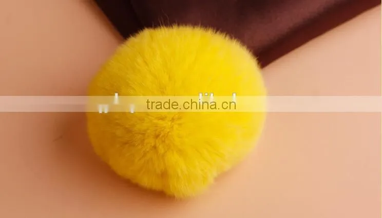 Dye Fur Pompoms / Real Rex Rabbit Fur Pom Pom Wholesale / Fur Pom Keychain