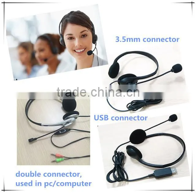 best call center headset/telephone headset for telephone operator/2015 top selling products