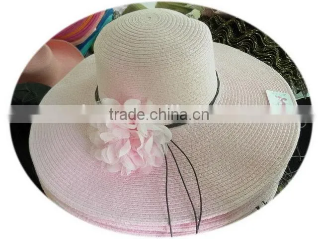 Latest Fashion hotsale big brim lady hat paper straw hat