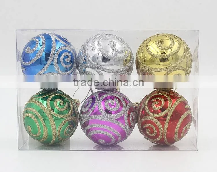 christmas gift box with hexagram design plastic material decoration