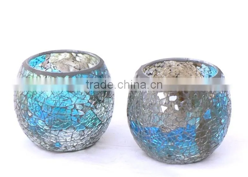 Mosaic Glass Oil Burner Incense Burner With Metal Rack