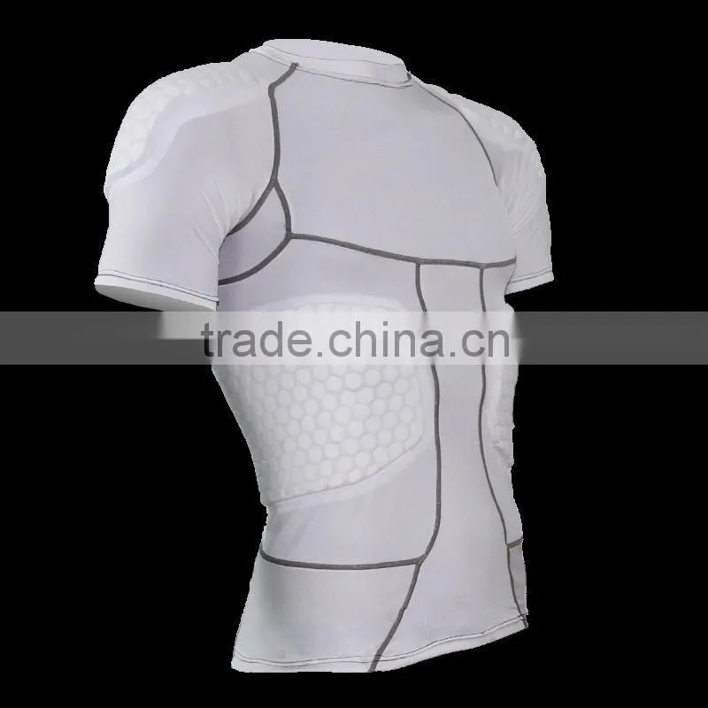 quick dry anti-collision wear,customize anti-collision apparel,protection compression padded wear