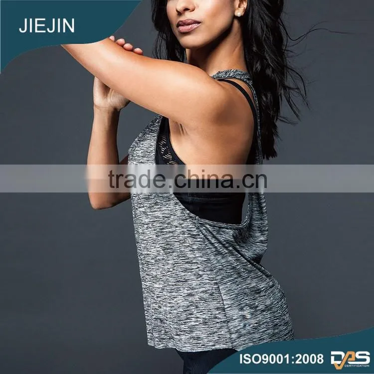 Wholesale bodybuilding stringer tank top-Women wicking tank tops and fabric for tank top