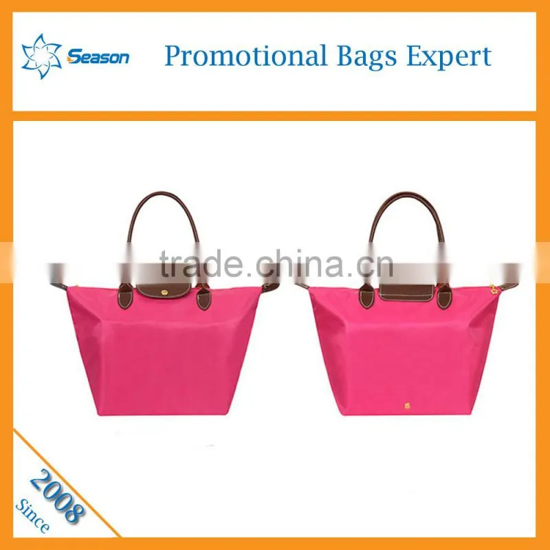 2016 Candy colors Custom cheap handbags from China foldable Beach Tote Shoulder Bag