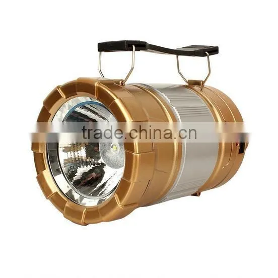 GY34 Portable Led Rechargeable Solar Powered Camping Lanterns Tent Lamps With Mobile Phone Charger