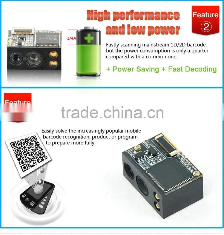 LV3095 2D bluetooth barcode scanner module, seamless replacement for Motorola 955SE