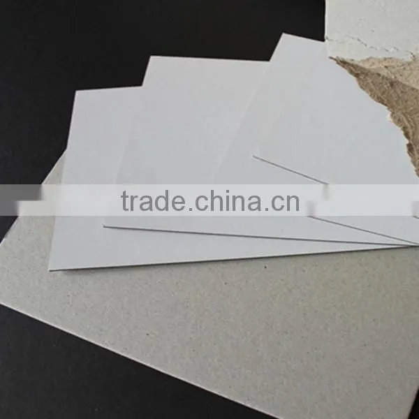 800g recycled pulp grey back laminated white back cardboards