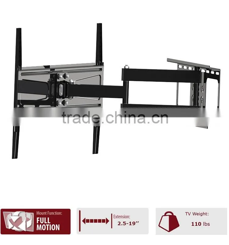 Articulating LCD TV wall mount for 37~70 inch Screen full motion