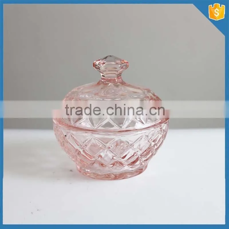 Sprayed Coloured candle container with lid