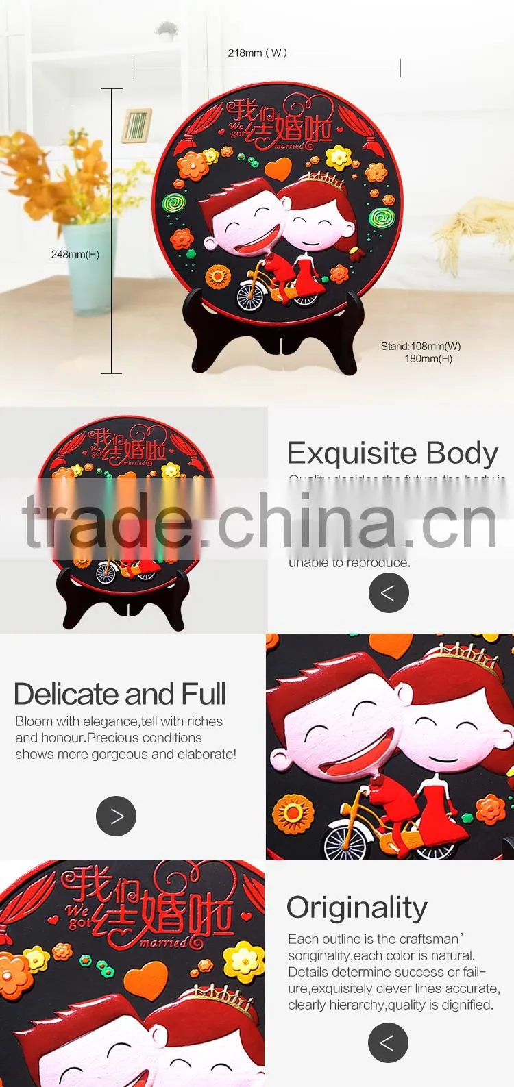 Wholesale unique wedding couple wedding gifts souvenirs China