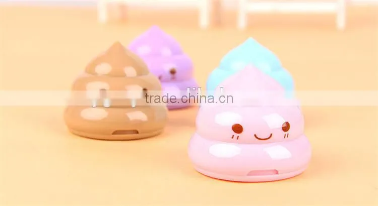 Korea Stationery Shit pencil sharpener Shape Double Orifice Double Pole Piece Office & School Supplies