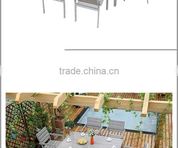 Grey WPC Outdoor Furniture Dining Sets