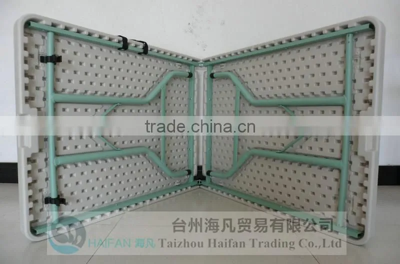 high quality plastic folding 8 seater dining table/hot sell price of plastic dining table for restaurant