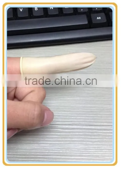 White Clean Room ESD Powder Free Finger Cot