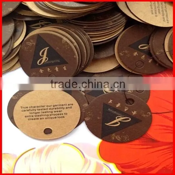 Luxury Colorful Printed Paper Hang tag With Rope For Clothing Wholesale
