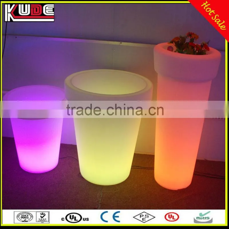 Garden Pot PE Plastic led flowerpot for even project