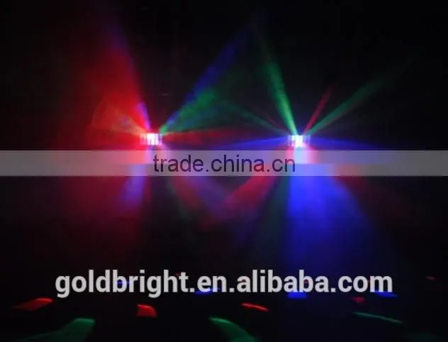 Sound active auto dual derby 4x3w RGBA LED disco stage effects