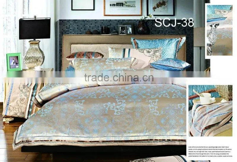 wholesale viscose jacquard embroidery bedding set
