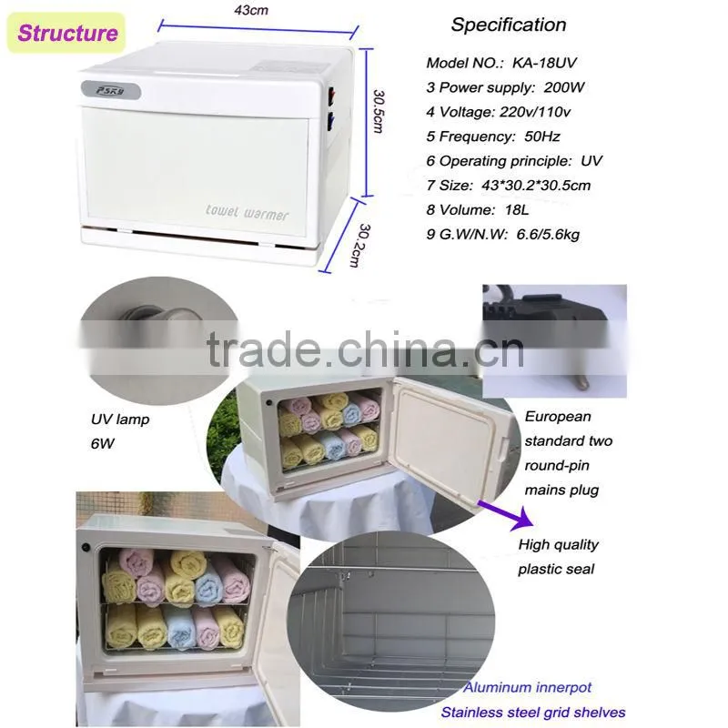18L UV hot Towel Warmer Sterilizer for Spa Centre,Hotel Use UV Towel Warmer Sterilizer