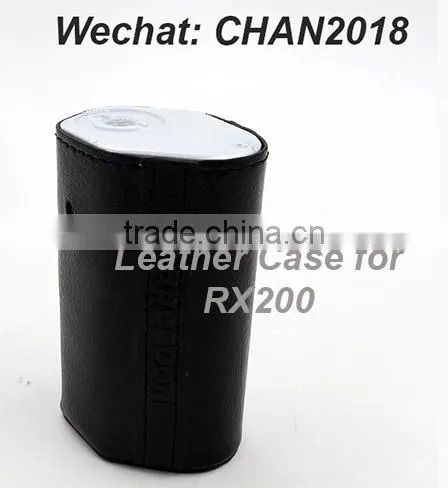 red or black RX200 TC mod leather case Antislide mod box leather skin with high quality