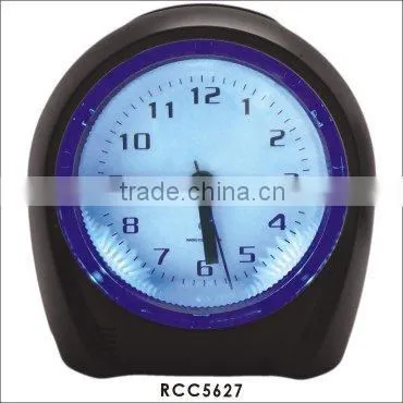 2011 hot sale blue backlight radio controlled Digital Clock RCC5621
