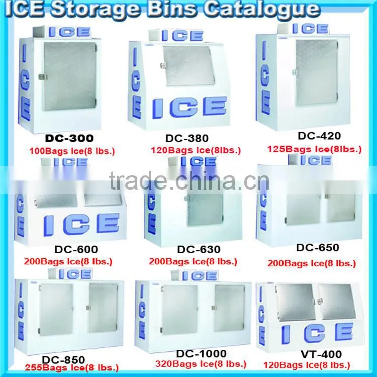 Ice merchandiser of 100 bags ice capacity