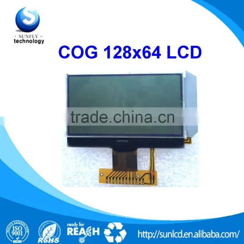flexible lcd display 128x64 cog with FPC 3.3V 128x64 lcd
