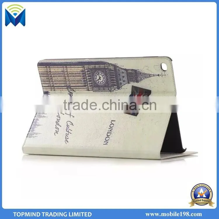 Retro Statue of Liberty Wallet Stand PU Leather Case for iPad Pro
